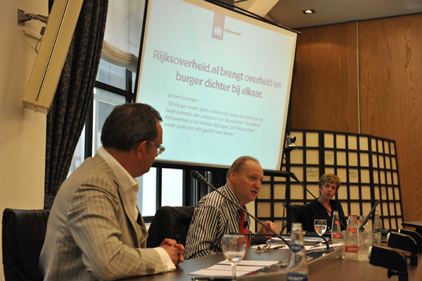 Debat in Nieuwspoort over ontwikkeling website rijksoverheid.nl, april/mei 2009il/mei 2009